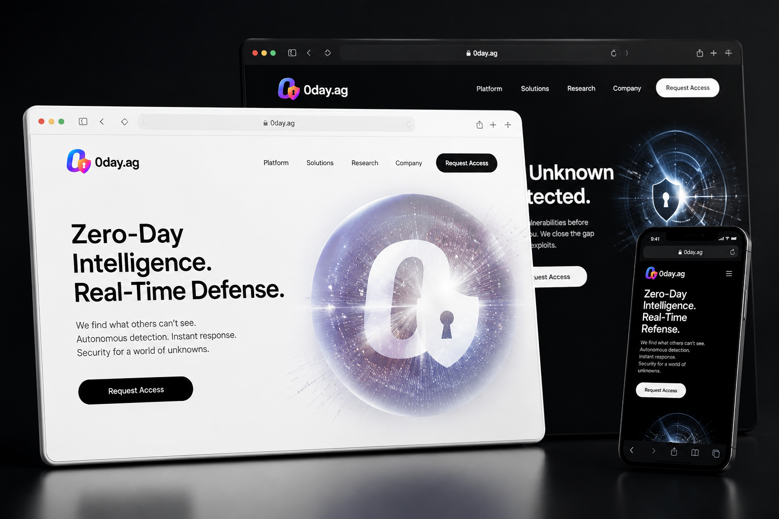 0day.ag website concept preview enlarged