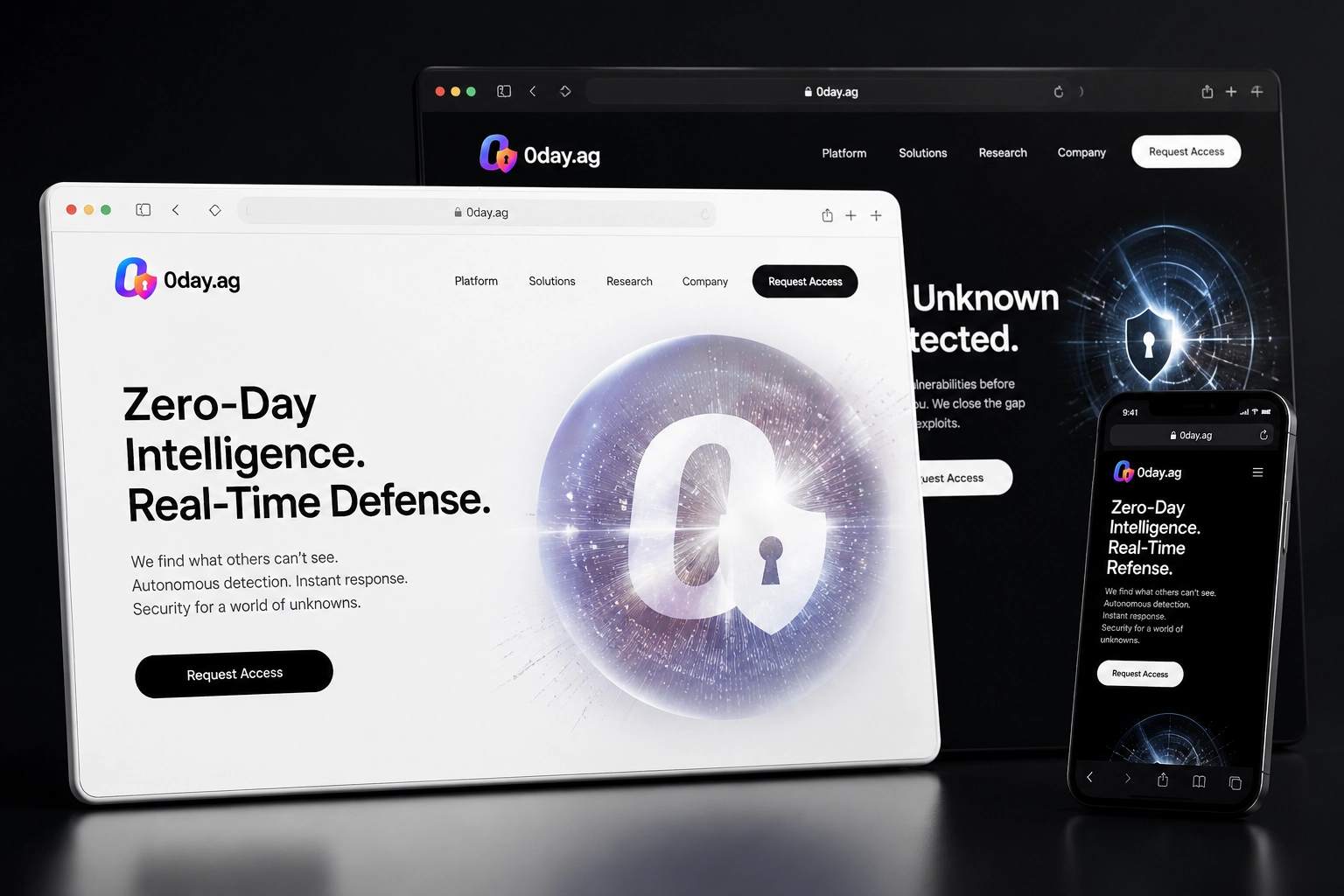0day.ag website concept preview