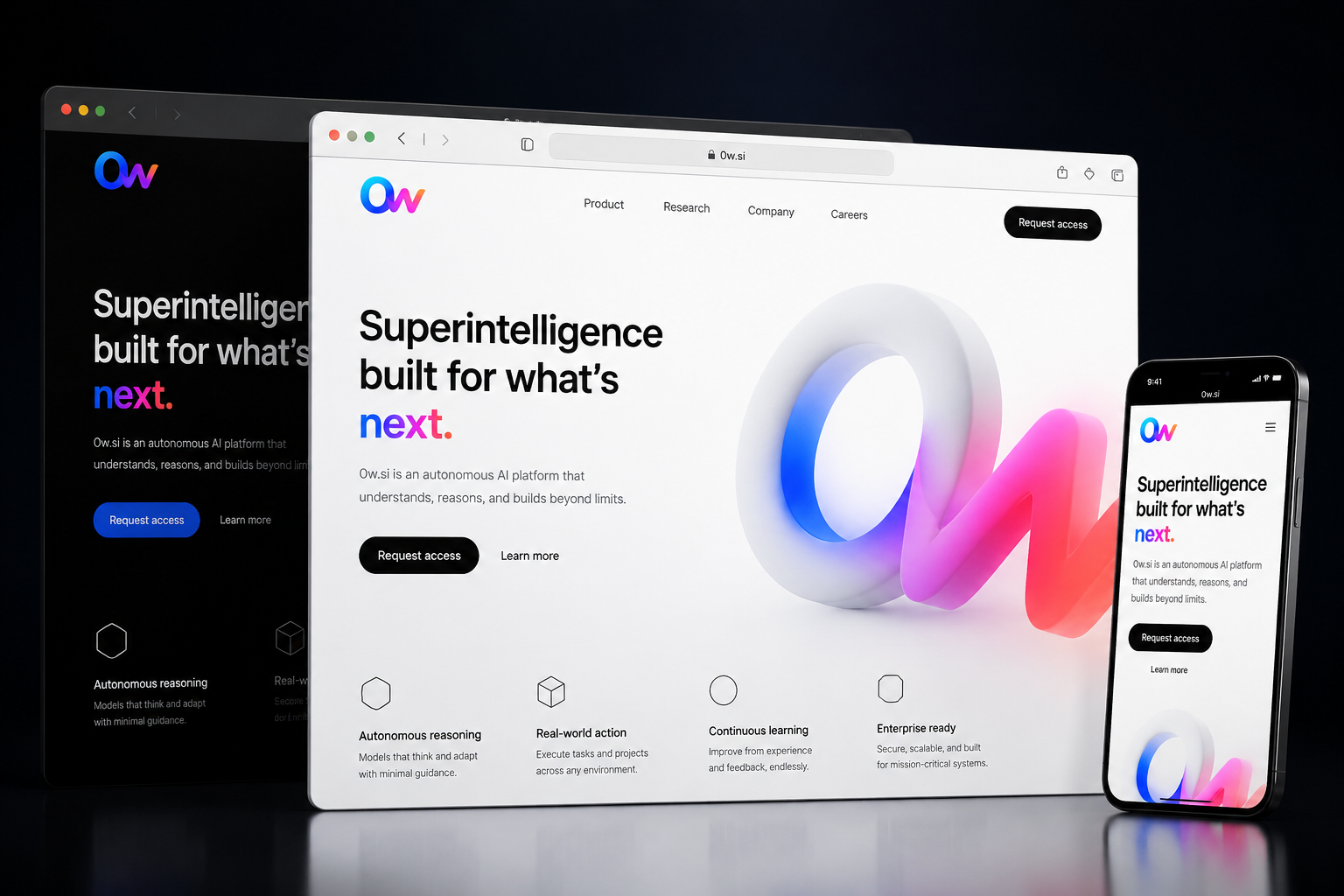 0w.si website concept preview enlarged