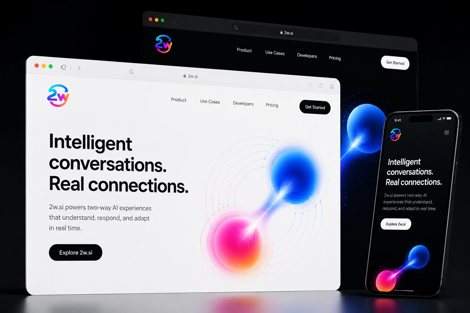 2w.si website concept preview