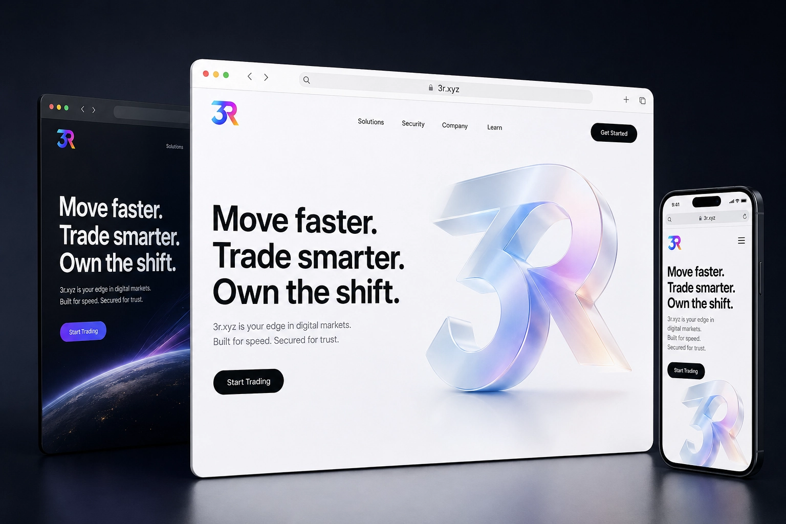 3r.xyz website concept preview