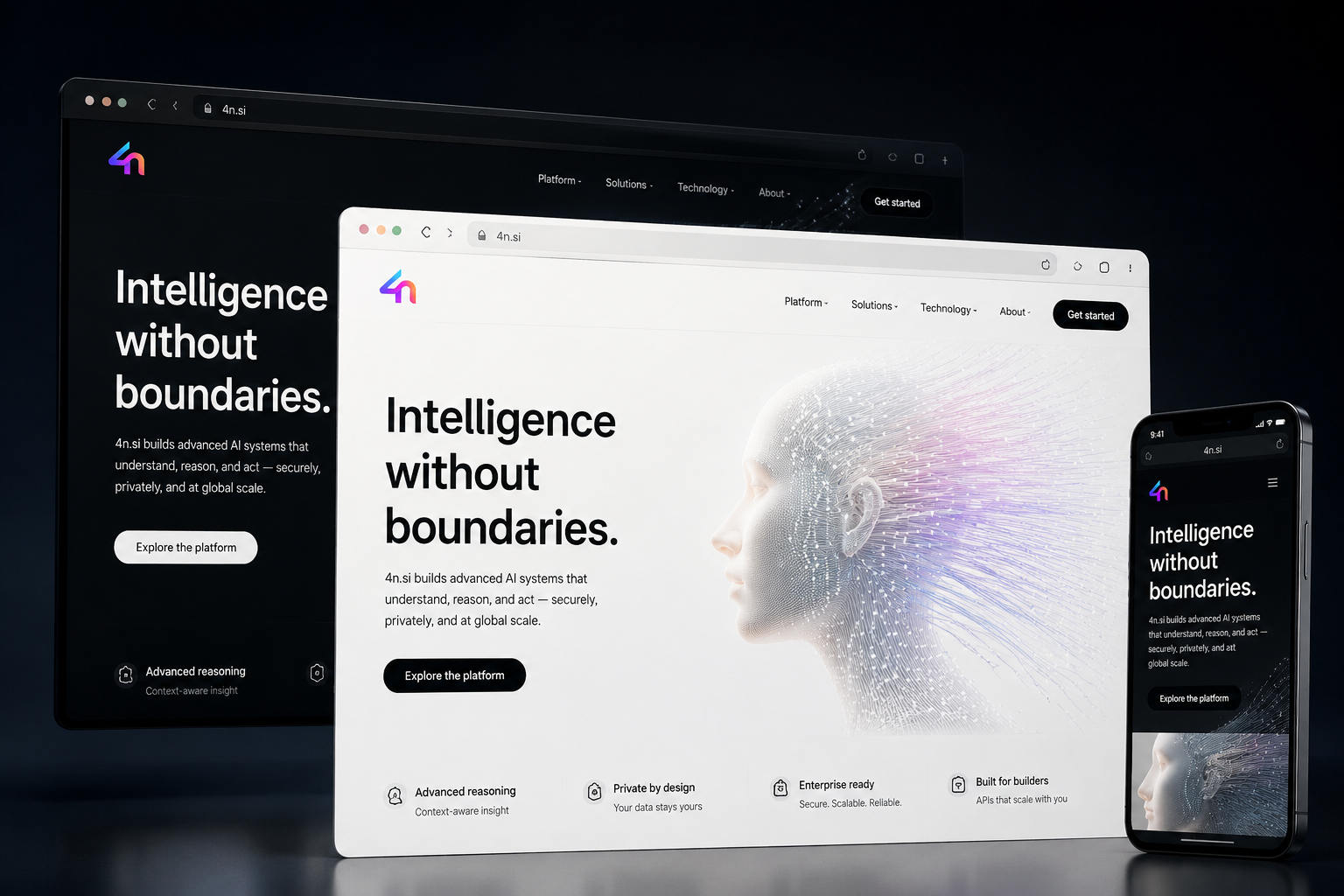 4n.si website concept preview enlarged