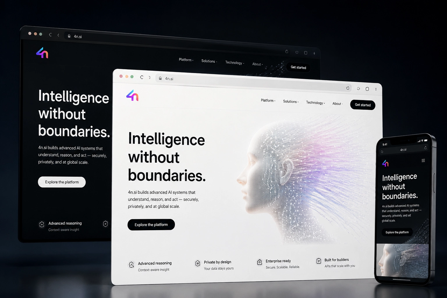 4n.si website concept preview