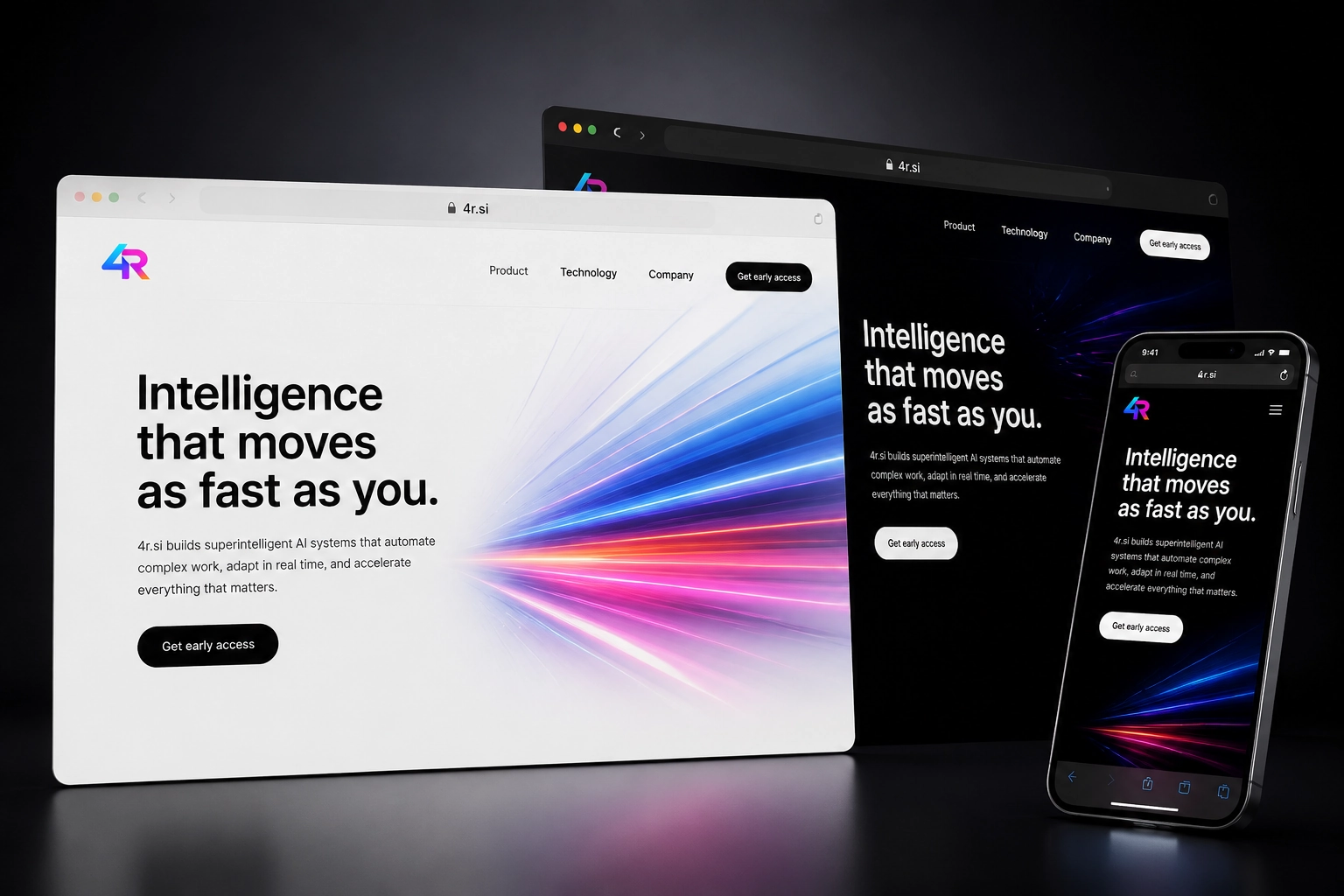 4r.si website concept preview