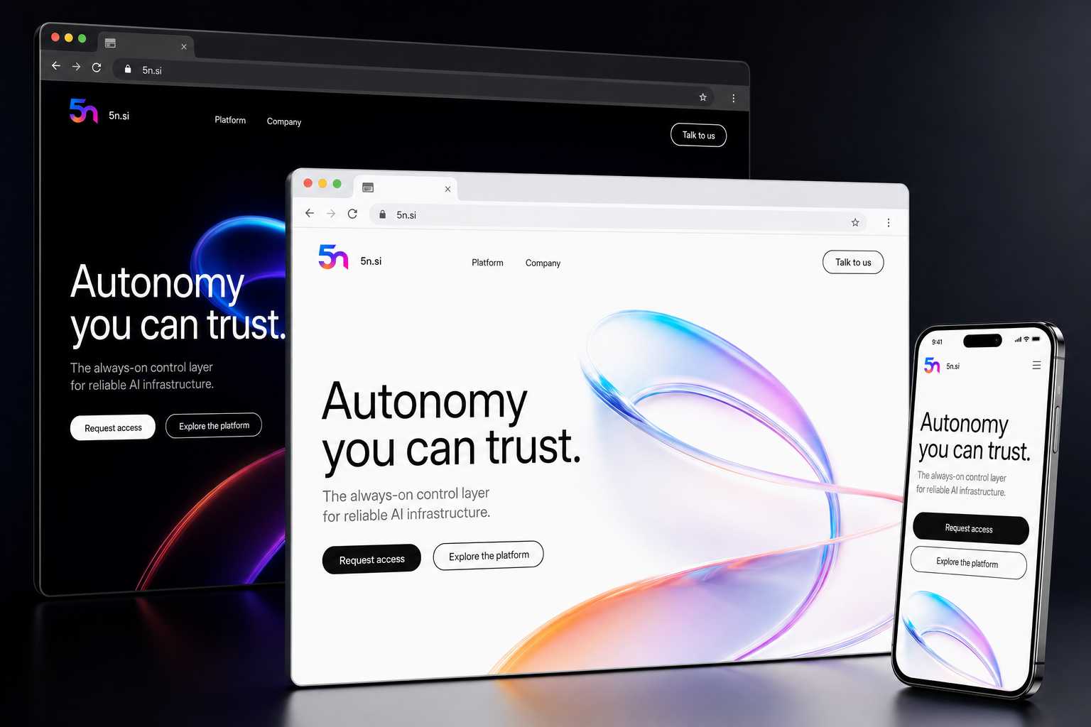 5n.si website concept preview