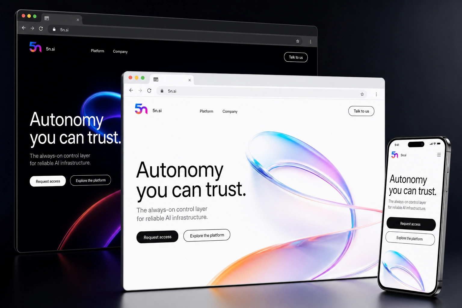 5n.si website concept preview