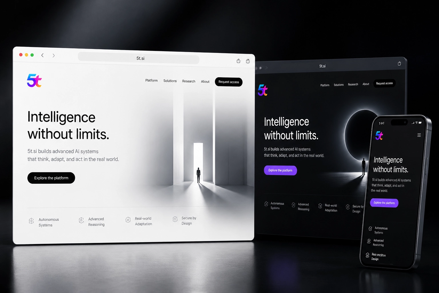 5t.si website concept preview