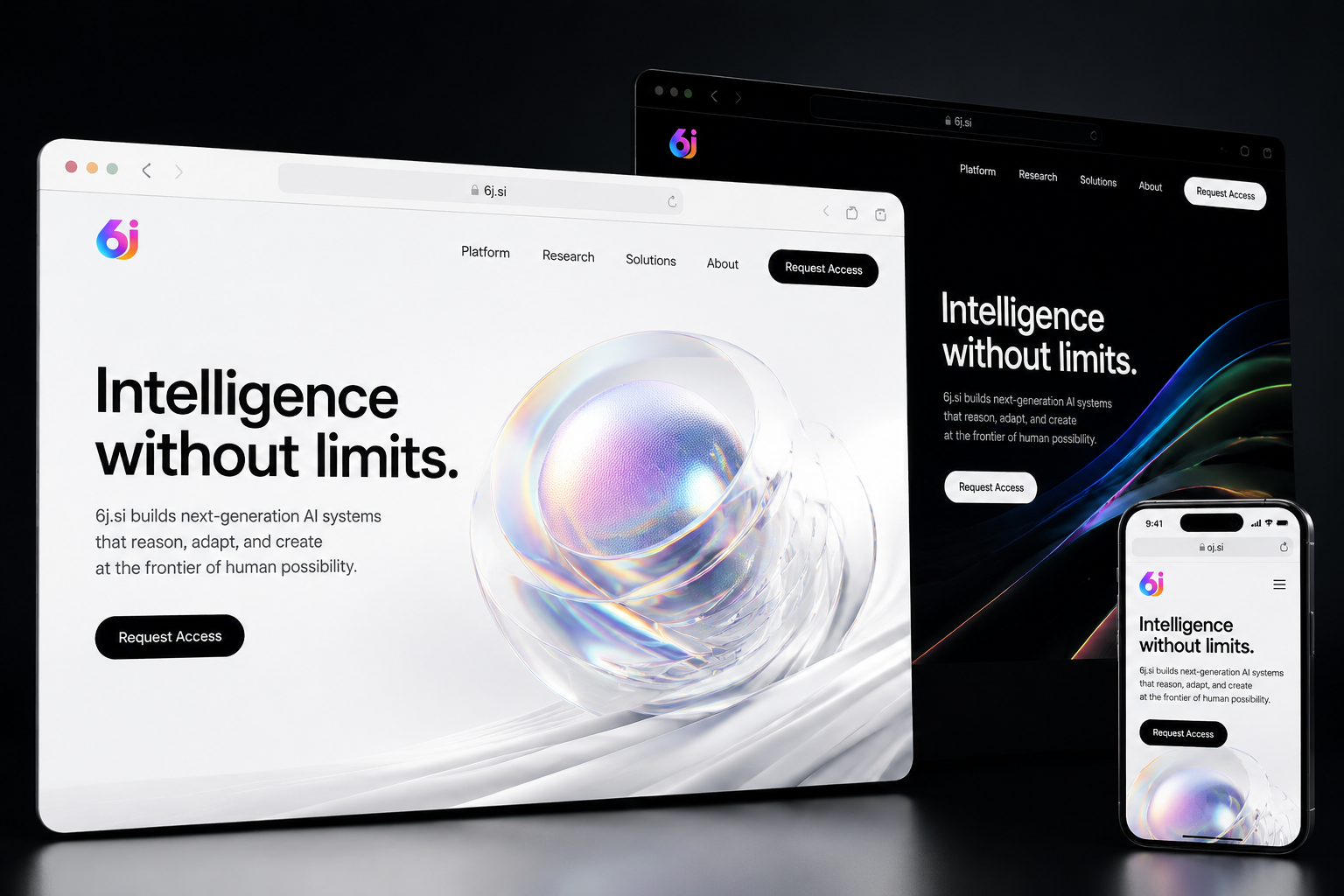 6j.si website concept preview