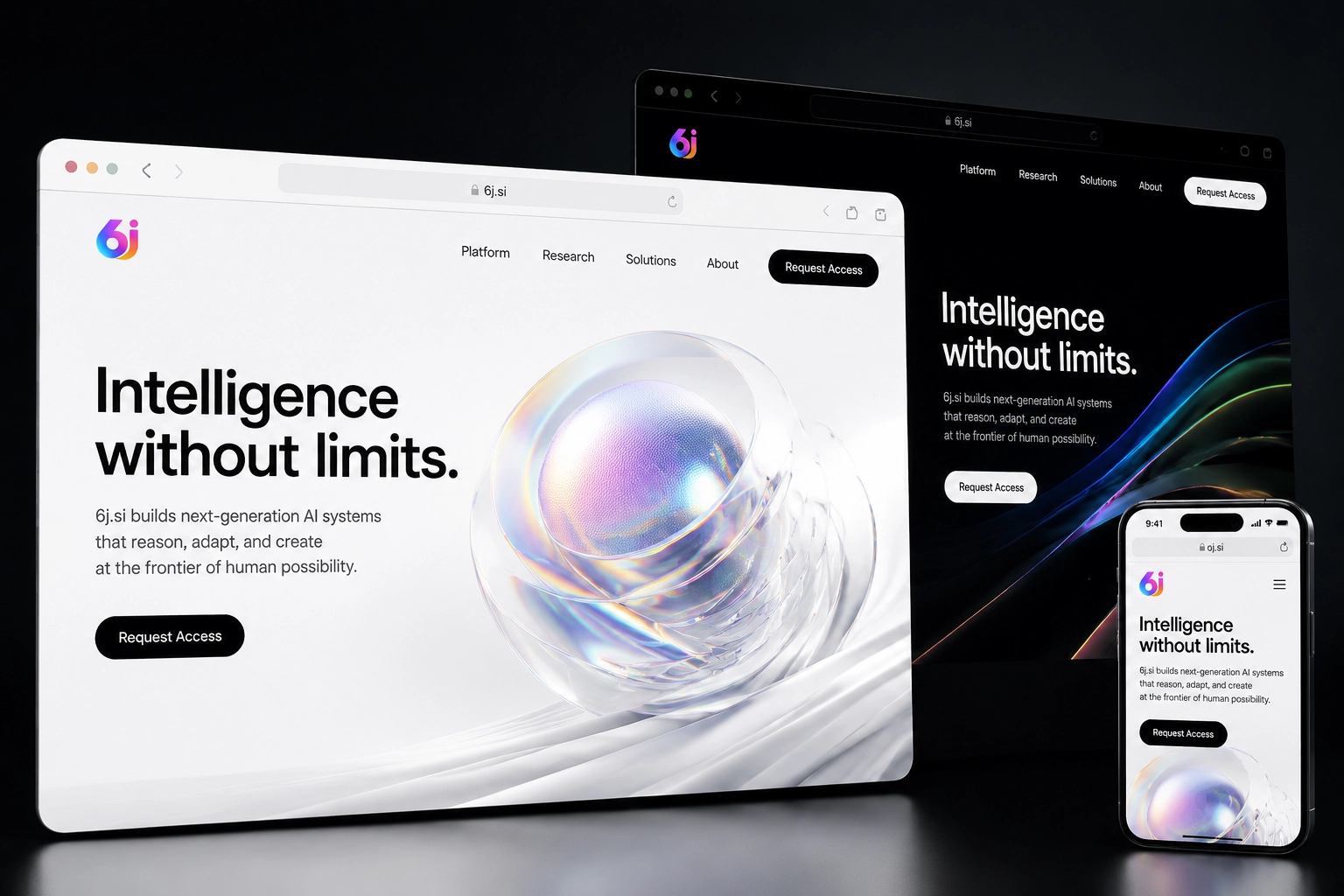 6j.si website concept preview