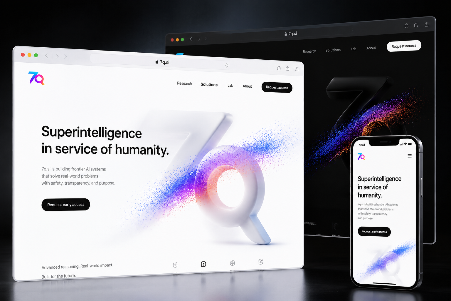 7q.si website concept preview
