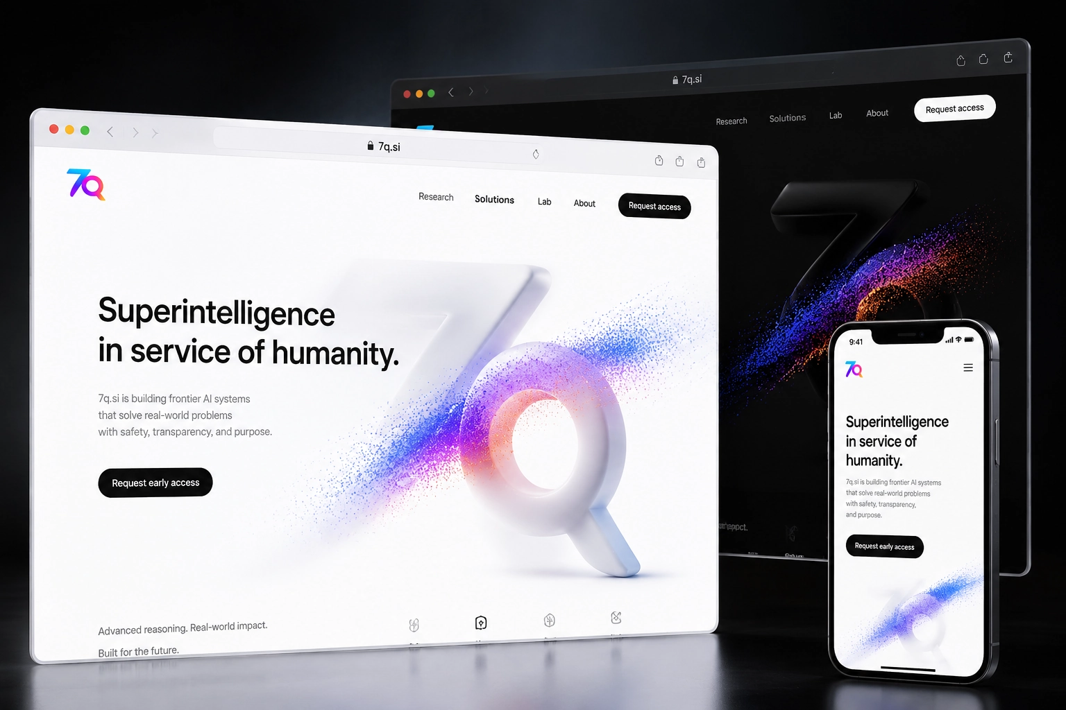7q.si website concept preview