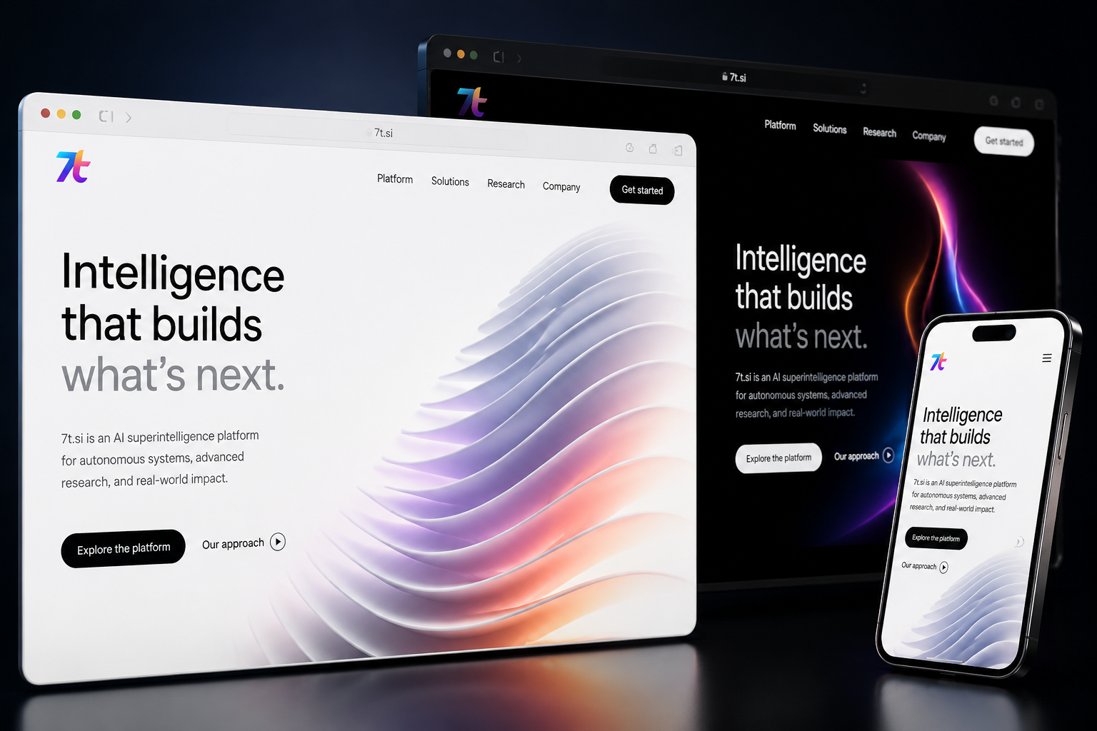 7t.si website concept preview