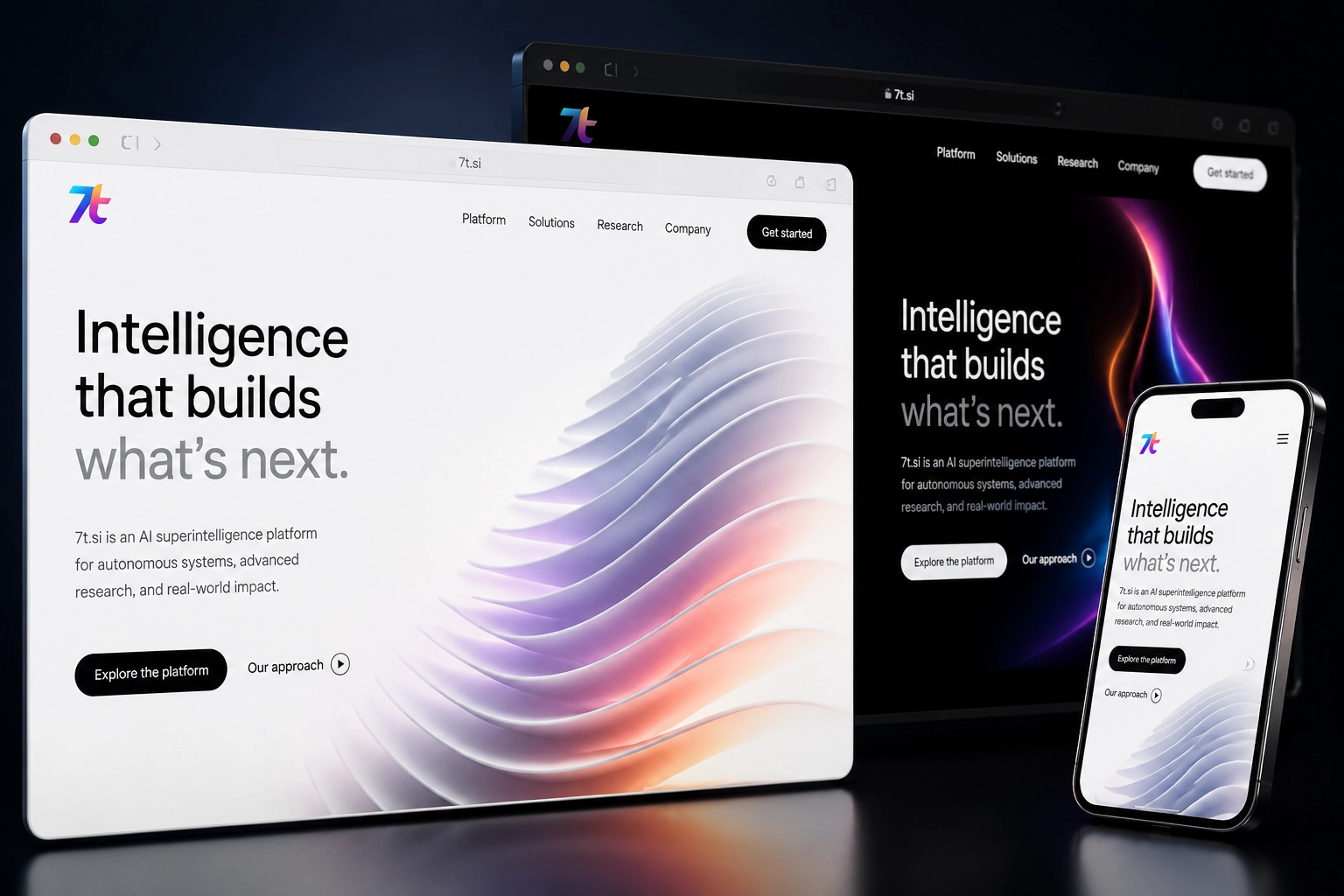 7t.si website concept preview