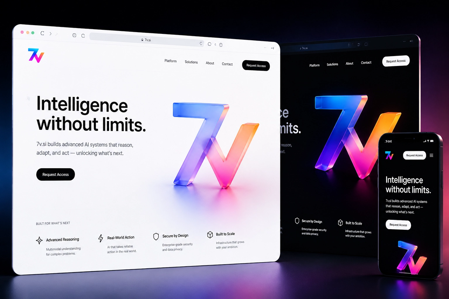 7v.si website concept preview
