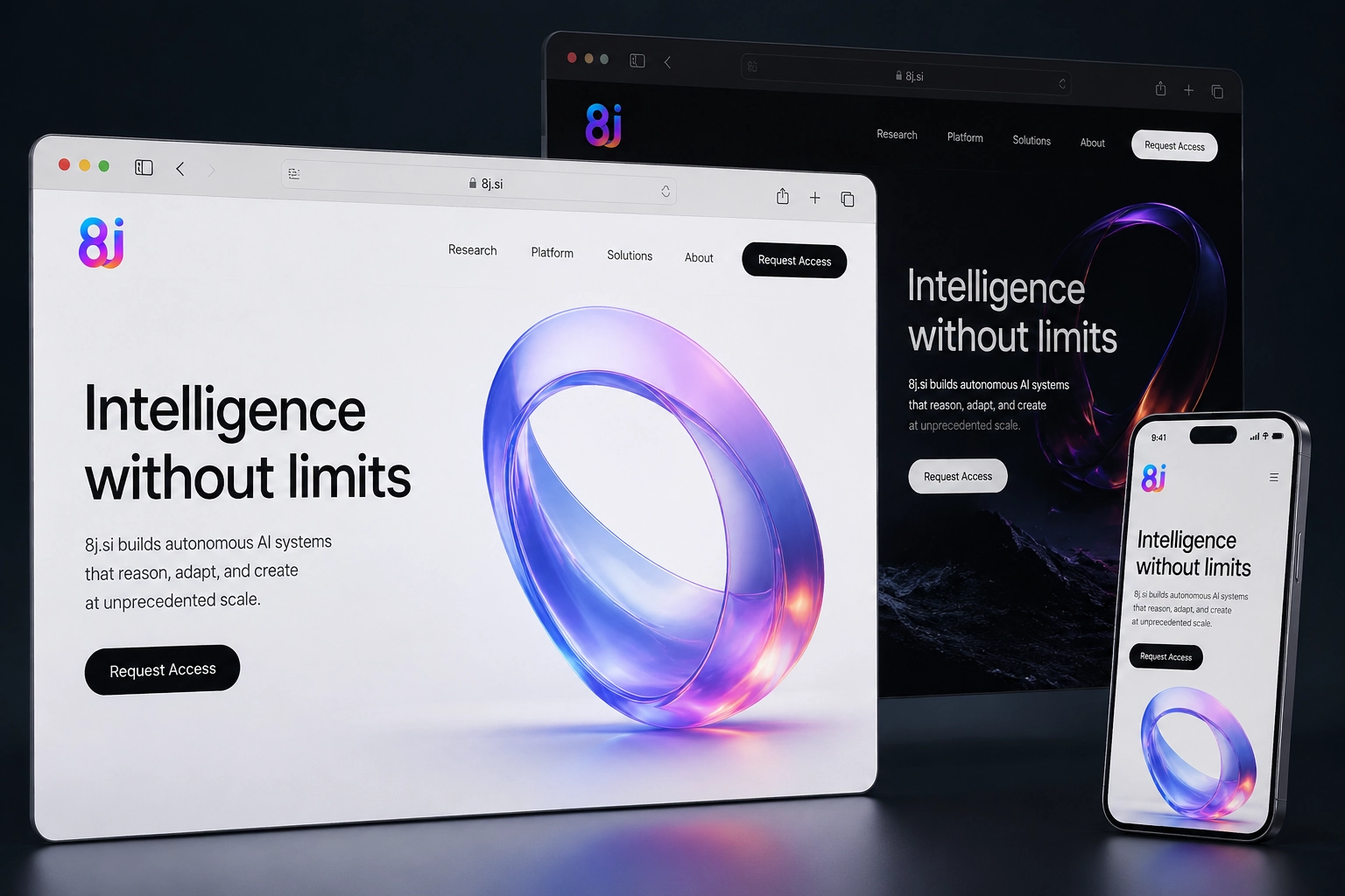 8j.si website concept preview