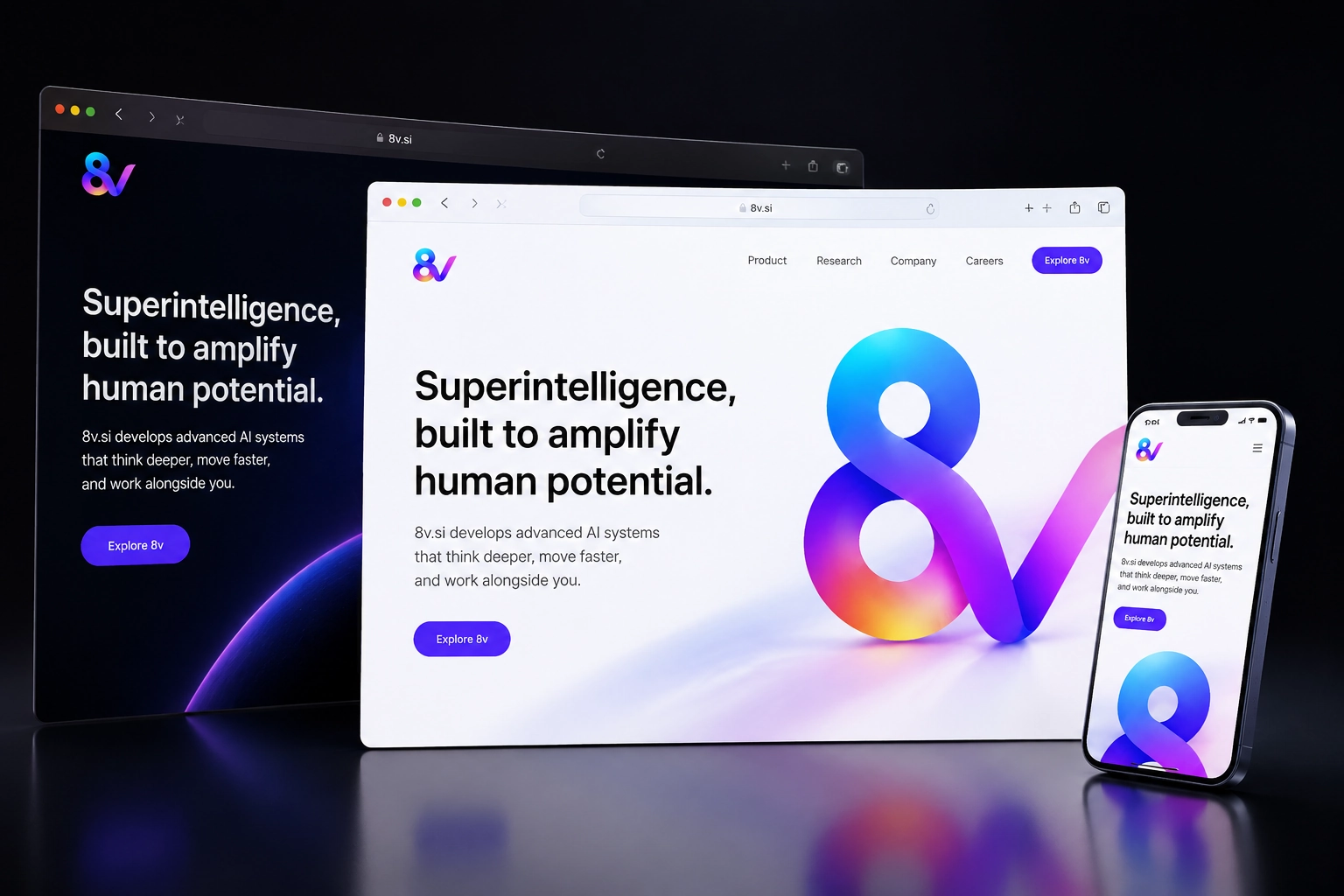 8v.si website concept preview