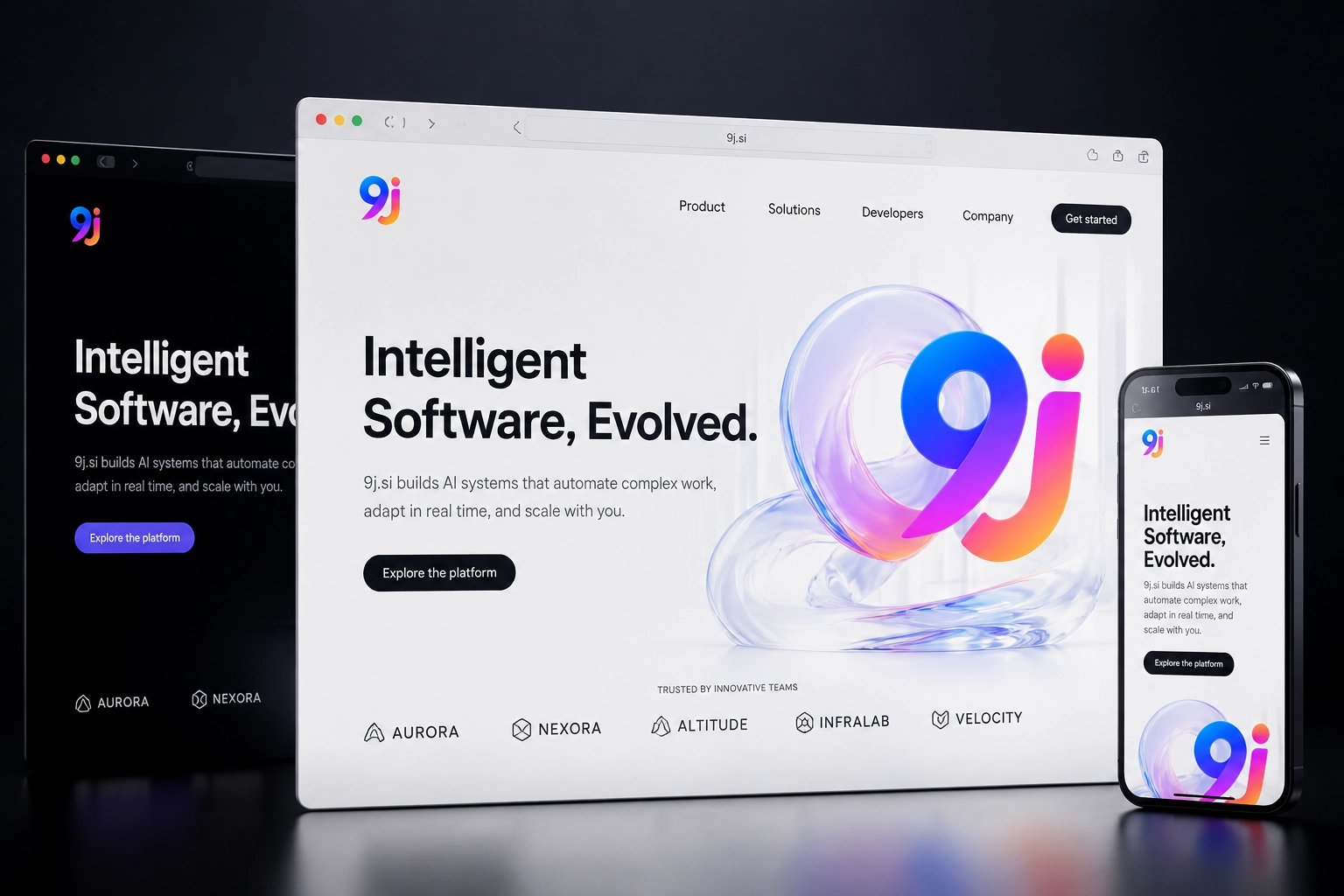9j.si website concept preview