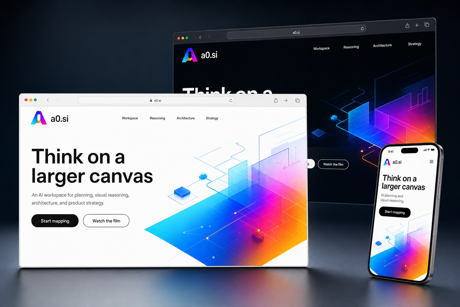 a0.si website concept preview