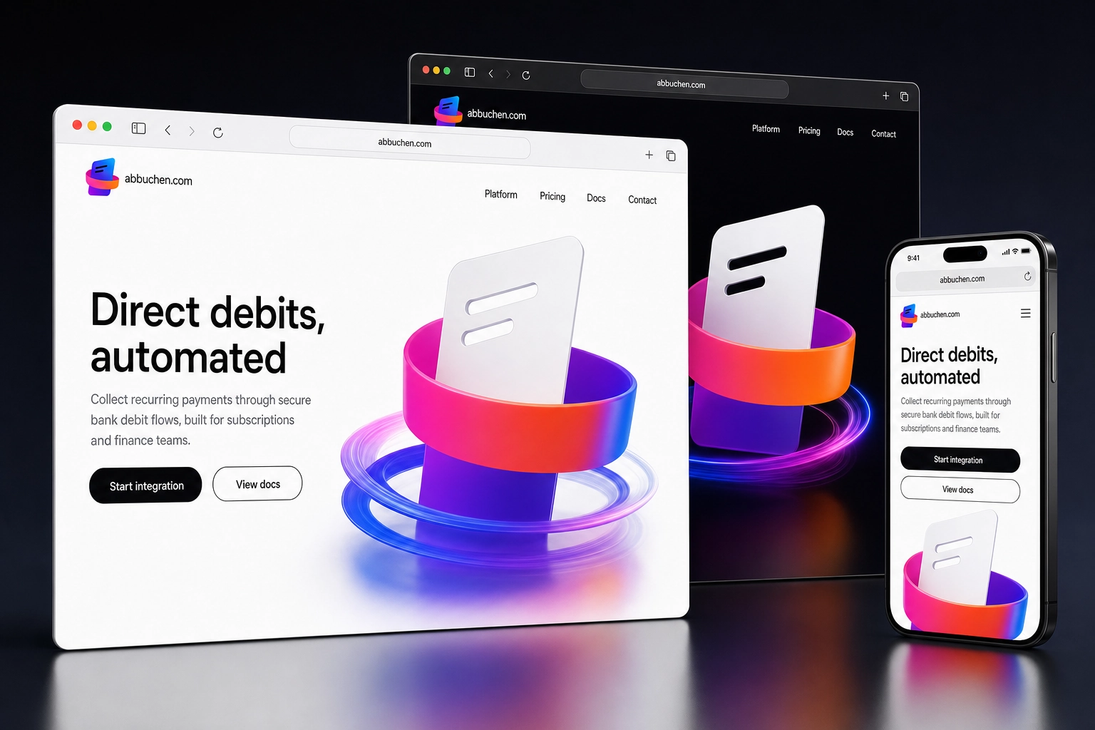abbuchen.com website concept preview