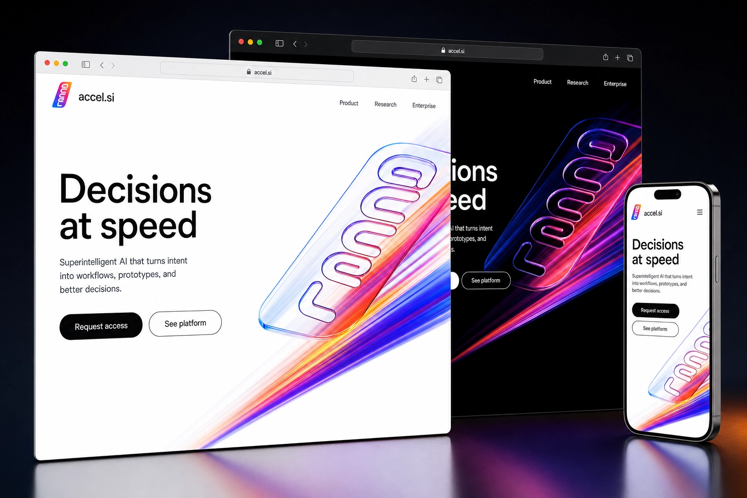 accel.si website concept preview