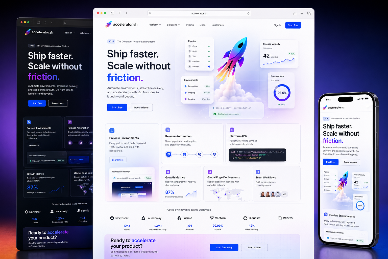 accelerator.sh website concept preview