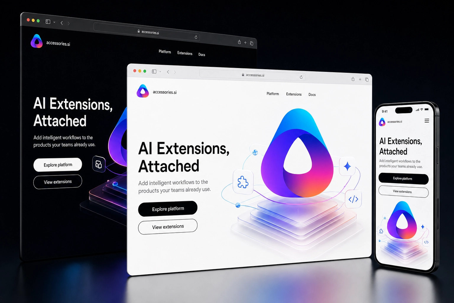 accessories.si website concept preview