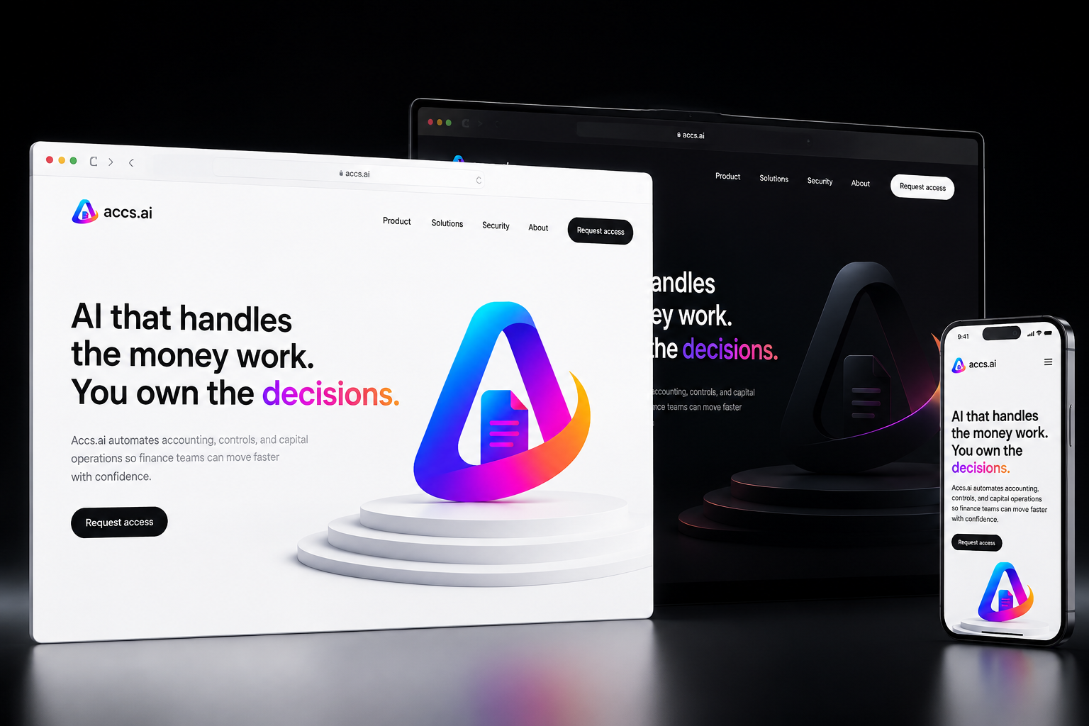 accs.ai website concept preview