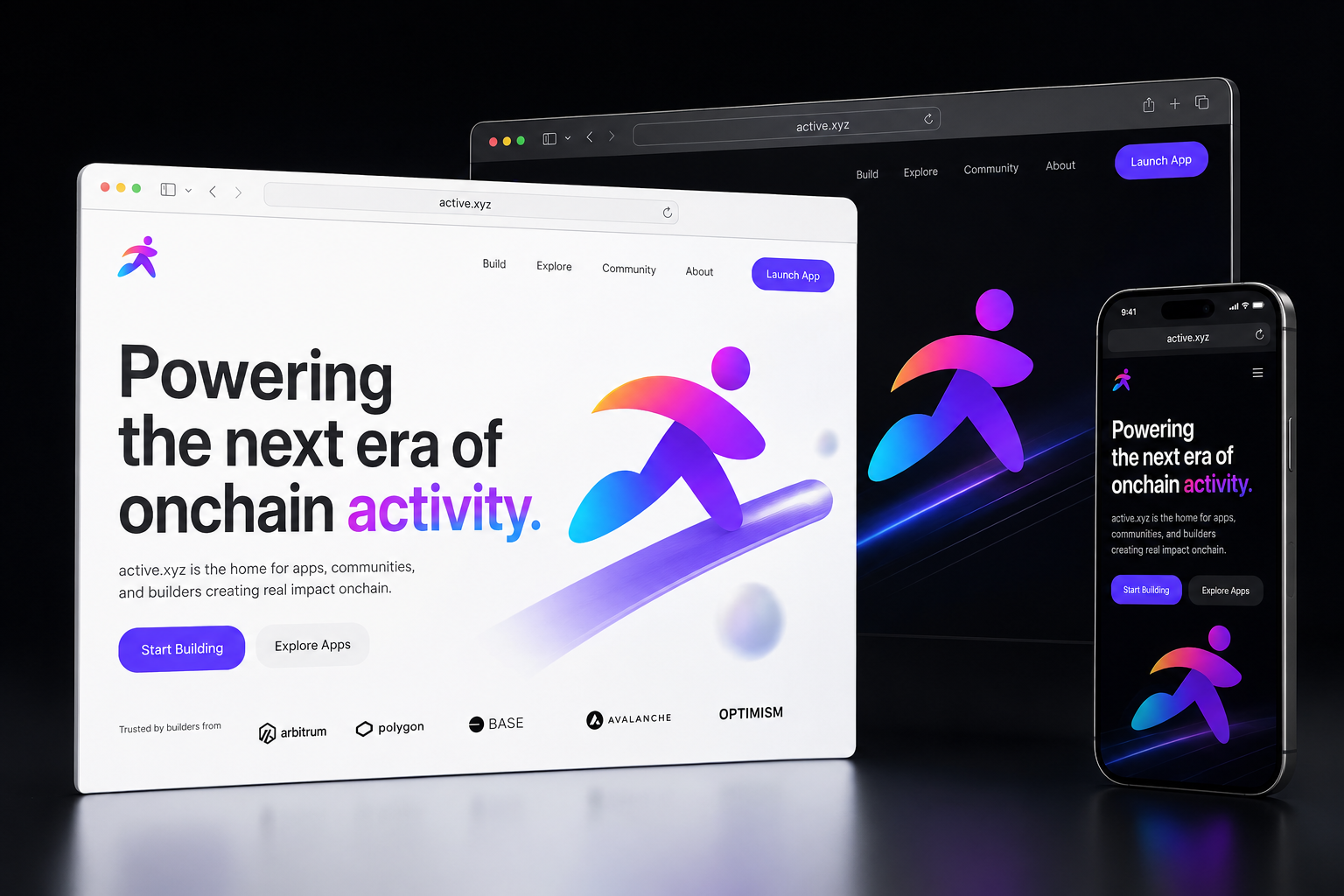 active.xyz website concept preview