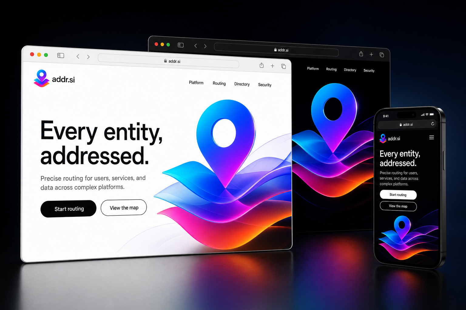 addr.si website concept preview