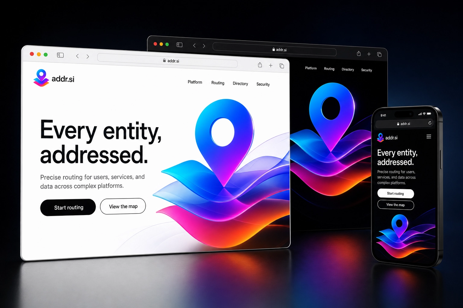 addr.si website concept preview