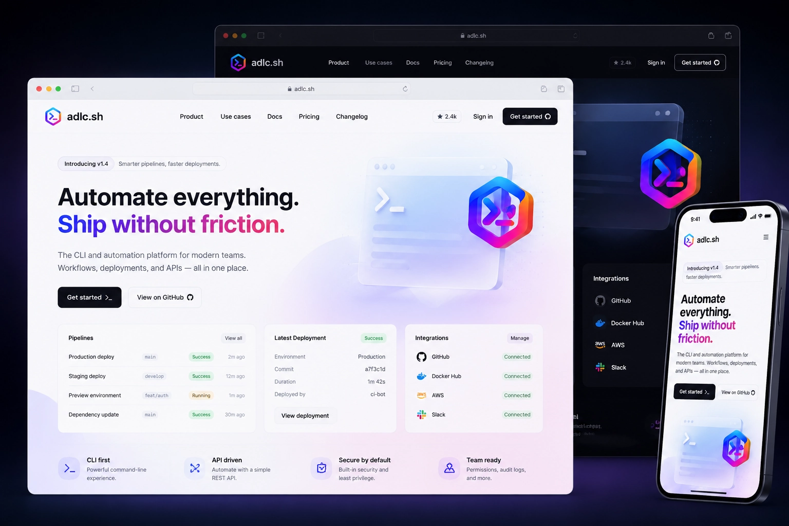 adlc.sh website concept preview