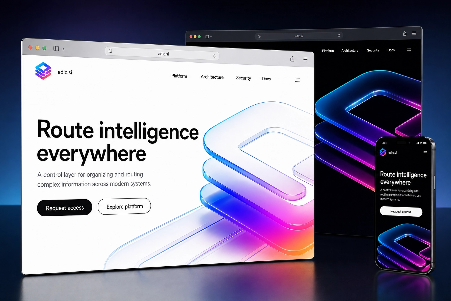 adlc.si website concept preview