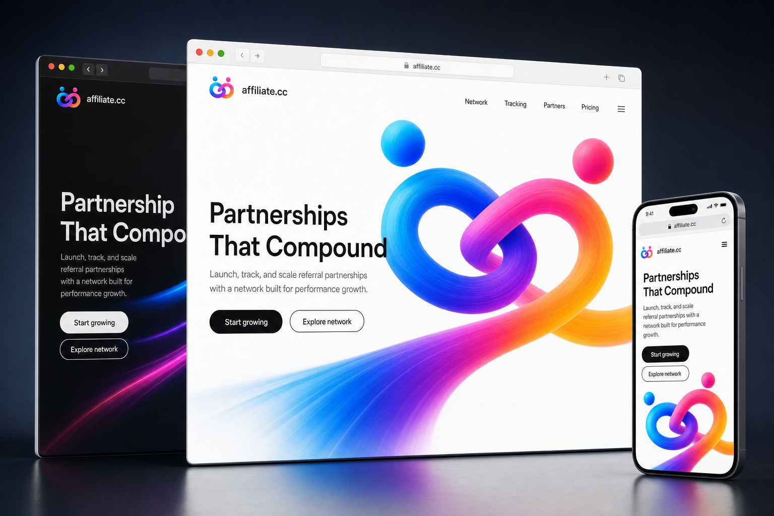 affiliate.cc website concept preview