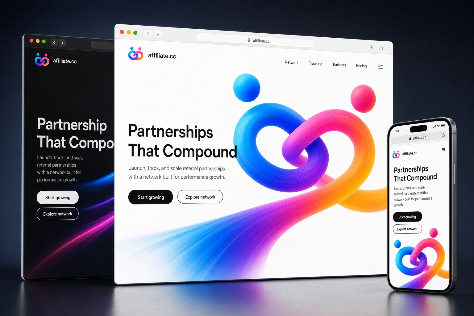 affiliate.cc website concept preview