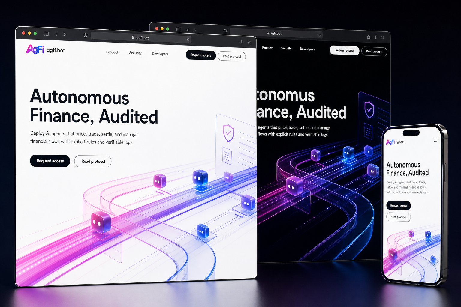 agfi.bot website concept preview enlarged