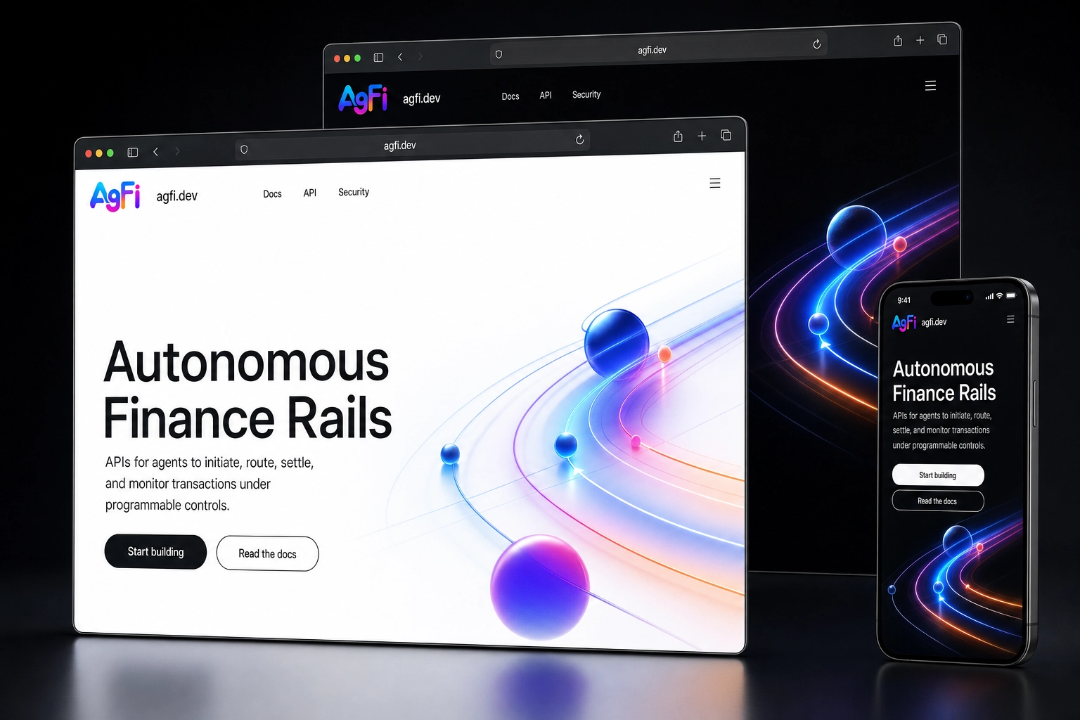 agfi.dev website concept preview