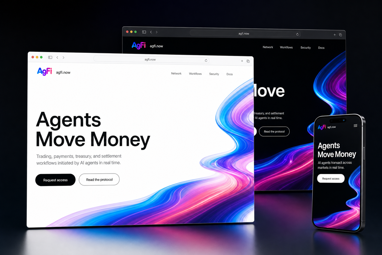 agfi.now website concept preview enlarged