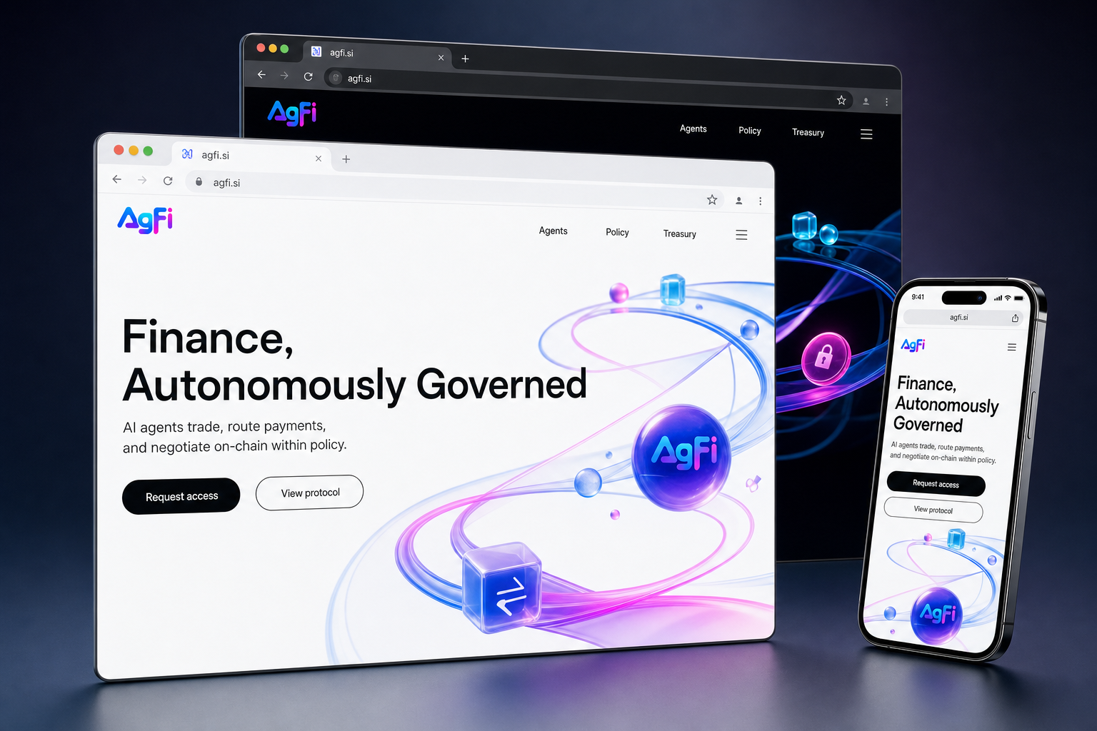 agfi.si website concept preview enlarged