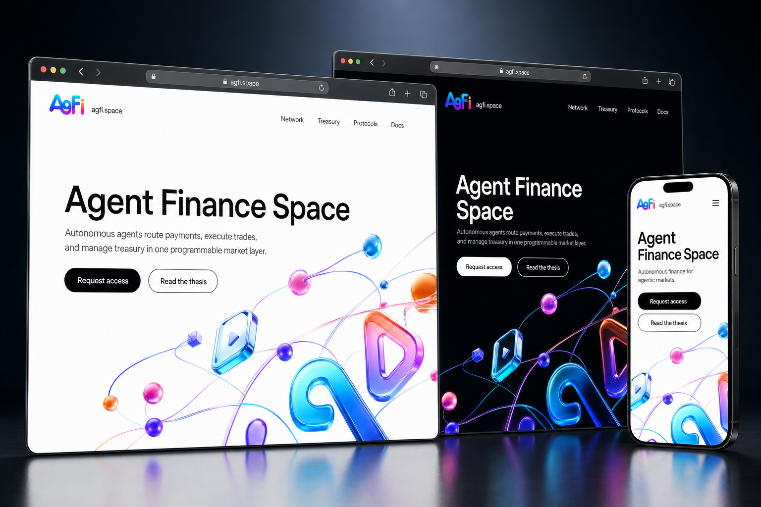 agfi.space website concept preview enlarged