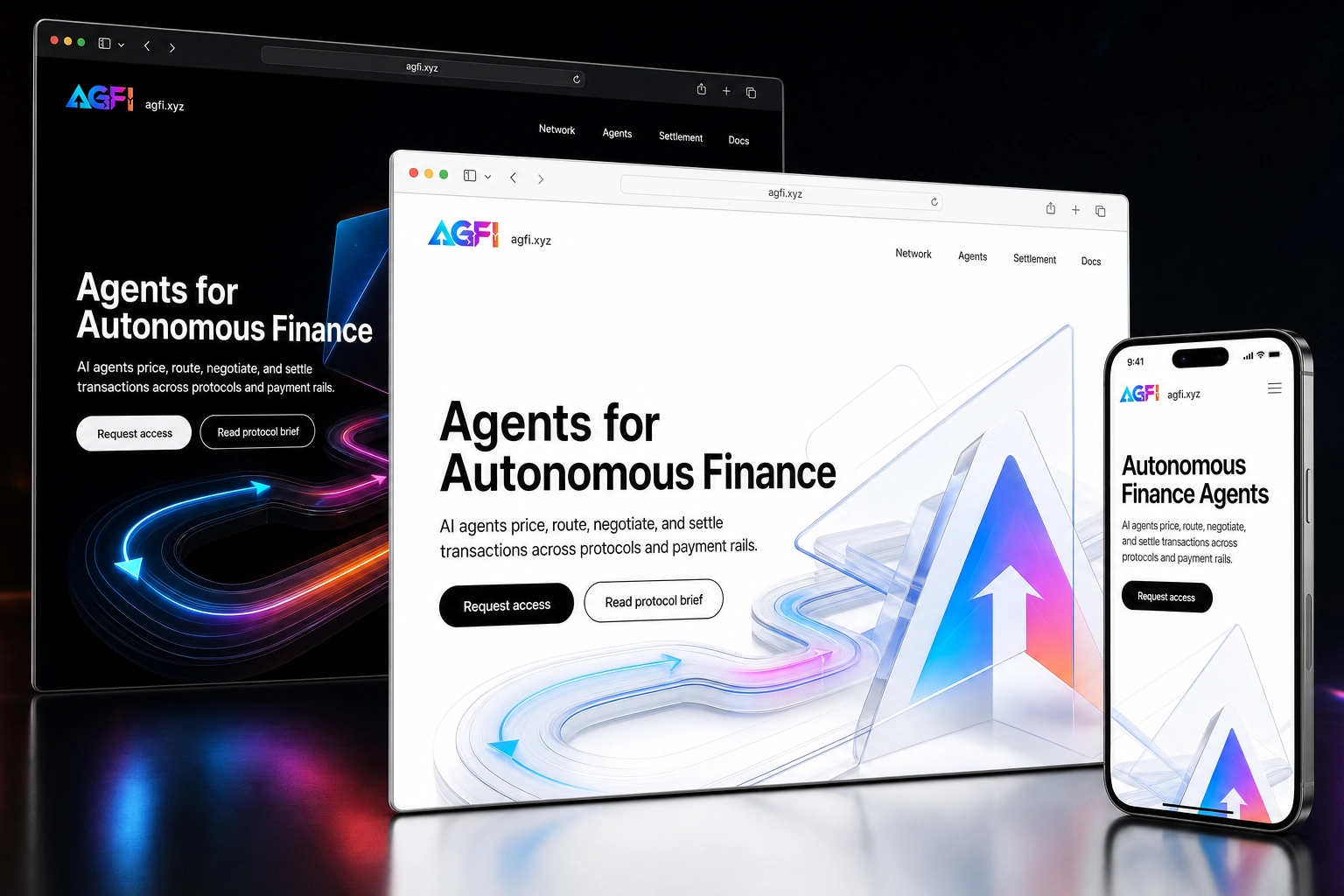 agfi.xyz website concept preview