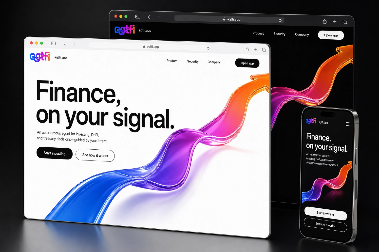 agtfi.app website concept preview