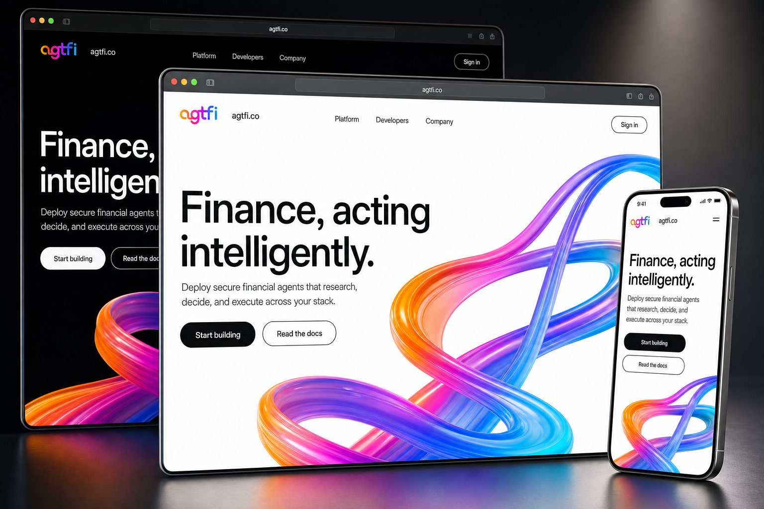 agtfi.co website concept preview enlarged