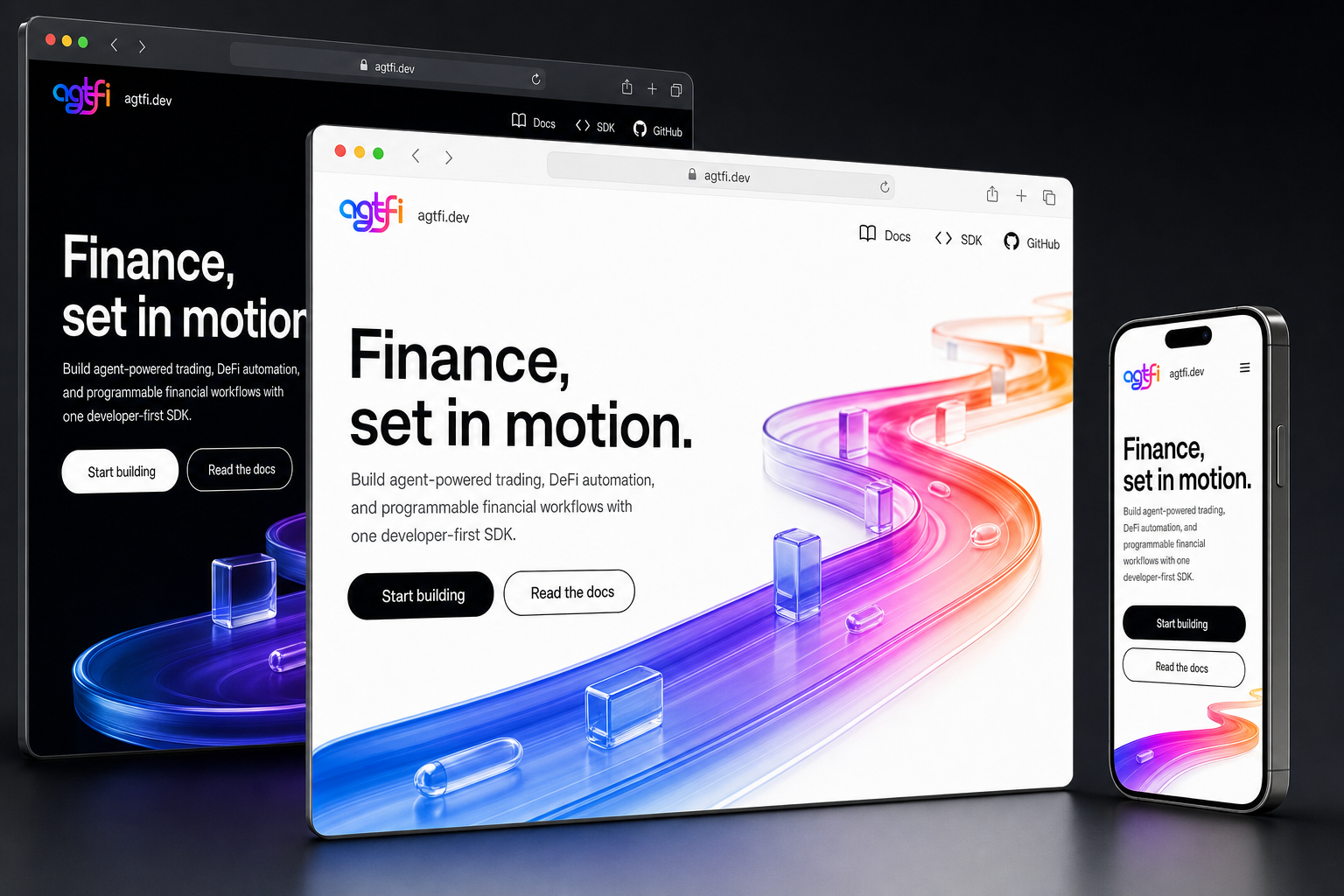 agtfi.dev website concept preview enlarged