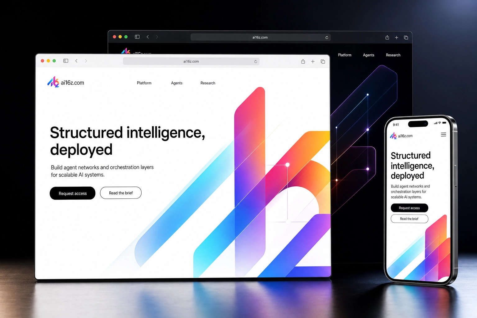 ai16z.com website concept preview