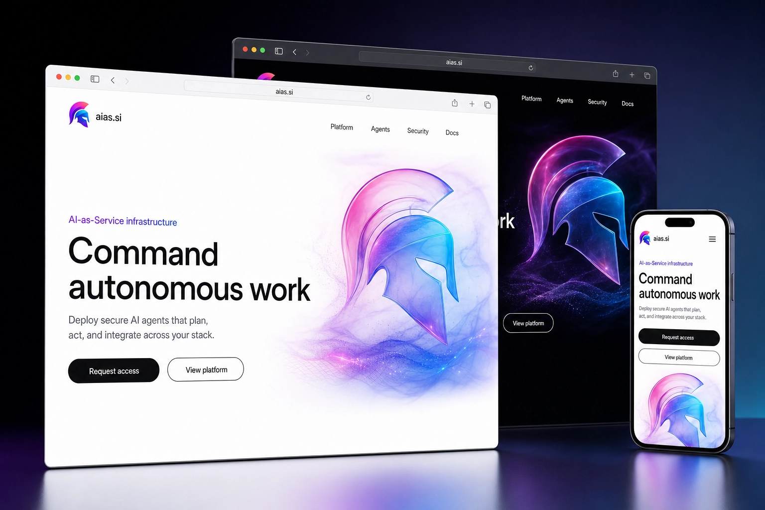 aias.si website concept preview