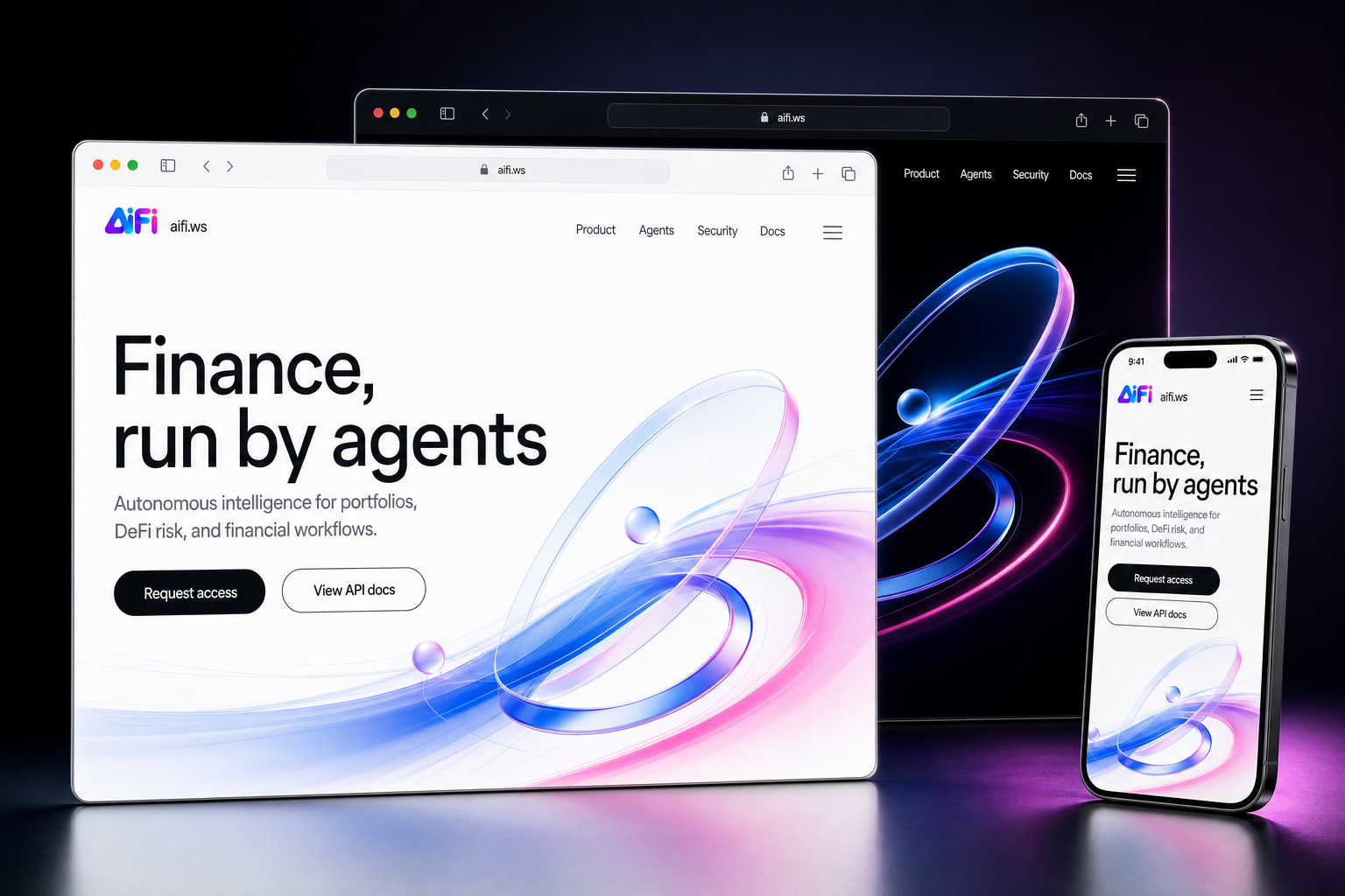 aifi.ws website concept preview enlarged