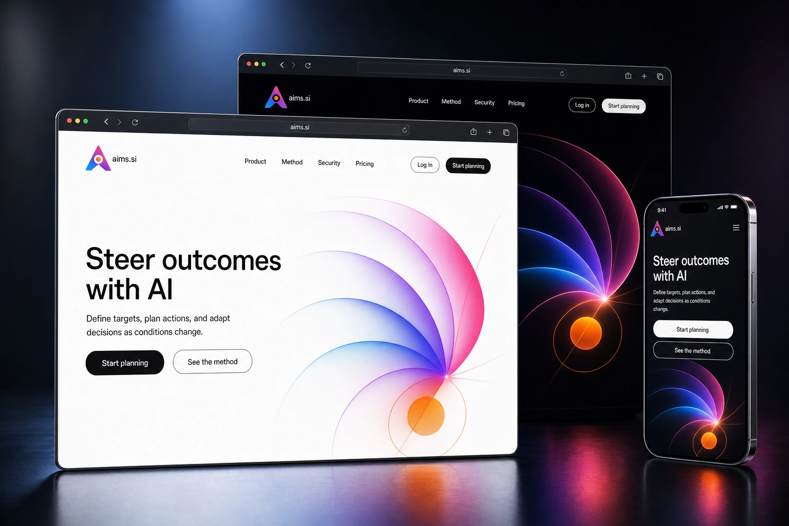 aims.si website concept preview