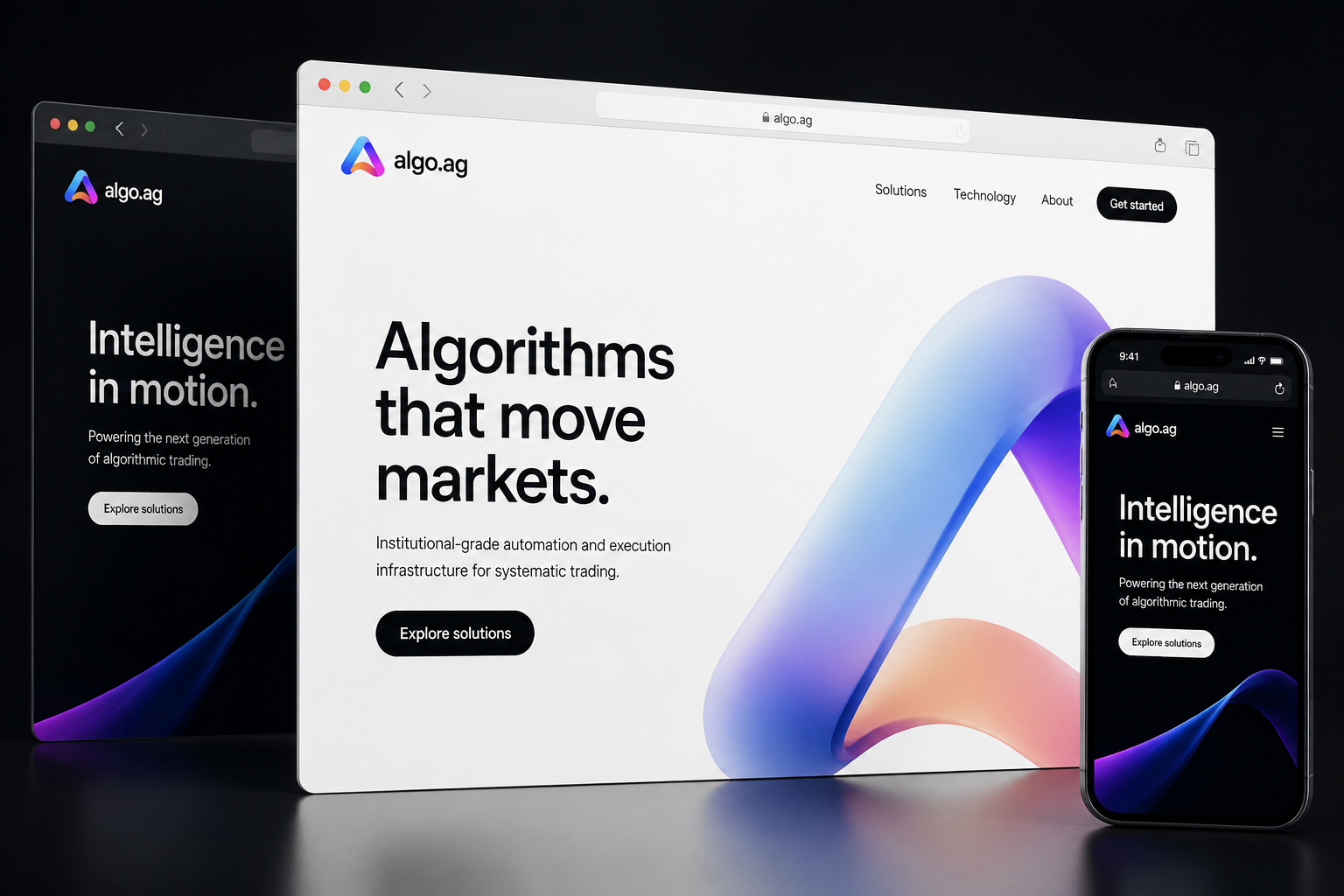 algo.ag website concept preview