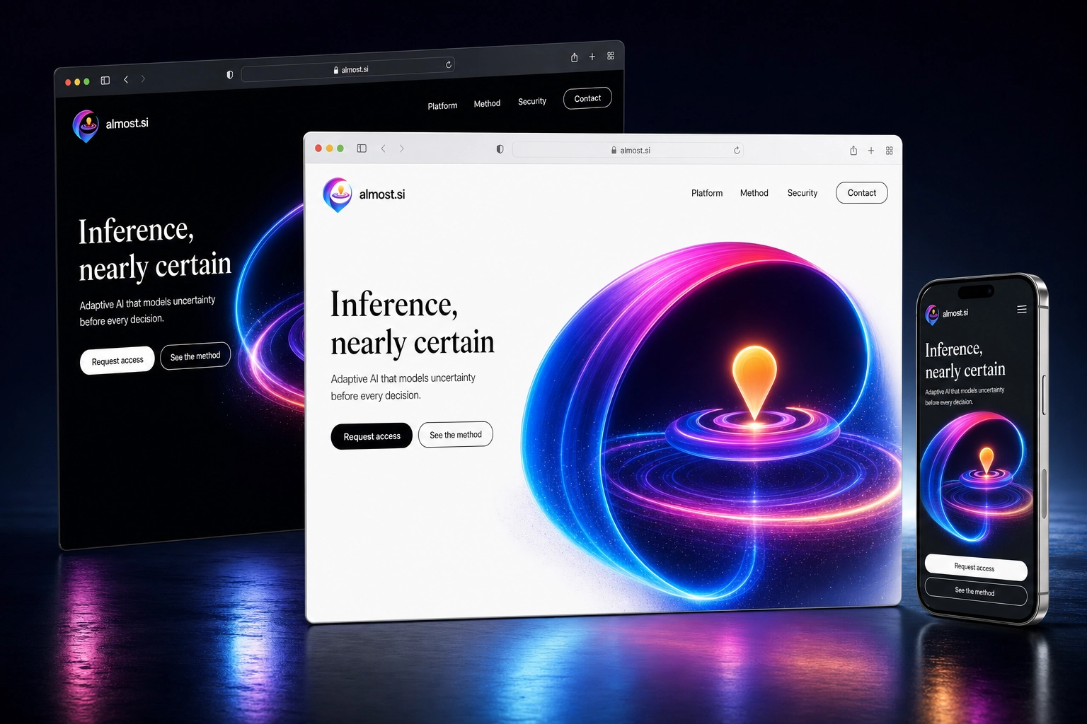 almost.si website concept preview