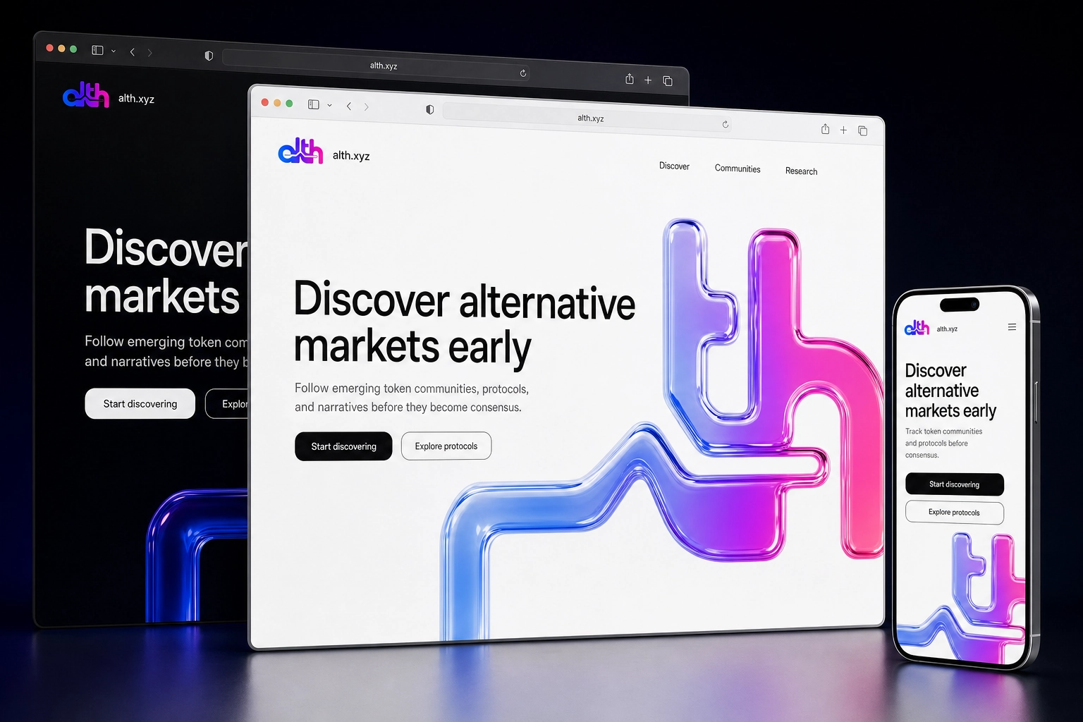 alth.xyz website concept preview